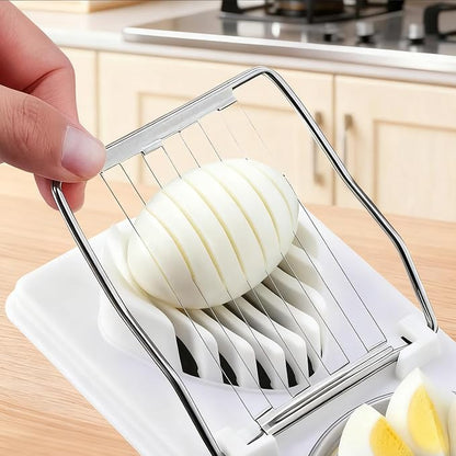 Egg Slicer Cutter for Hard Boiled Eggs,Stainless Steel Egg Slicer for Strawberry,Butter,Kiwi