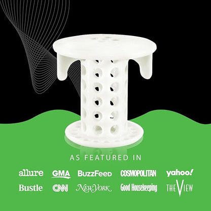 SinkShroom The Revolutionary Sink Drain Protector Hair Catcher/Strainer/Snare, White