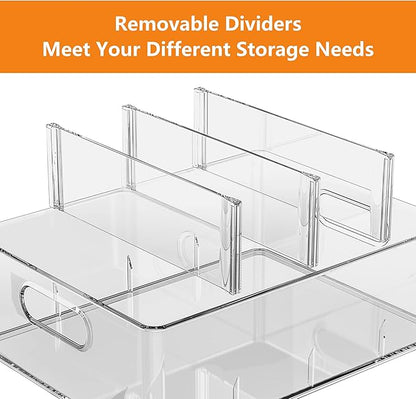 Refrigerator Storage Drawer for Bartesian Cocktail Pods, Stackable Bartesian Pod Holder for the Fridge, Hold 32 Bartesian Cocktail Capsules, Refrigerator Organizer Bins Storage Container -Clear