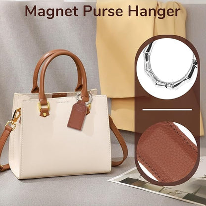 Magnetic Purse Hanger Brown Purse Magnet Heavy Duty Magnet Keychain Handbag Holder For Table Purse Magnet