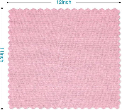 Orighty Microfiber Cleaning Cloth, 24 Pack Highly Absorbent Cleaning Supplies, Reusable Clean Rags for House, Microfiber Cloth for Kitchen, Window, Car Care, 11.5x11.5 inch Pink