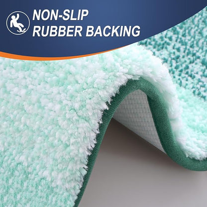 OLANLY Large Bathroom Rugs Mat 40x24, Extra Soft Absorbent Microfiber Bath Rugs, Rubber Backing, Quick Dry, Washable Bath Mat for Bathroom Floor, Tub and Shower, Home Decor Accessories, Blackish Green