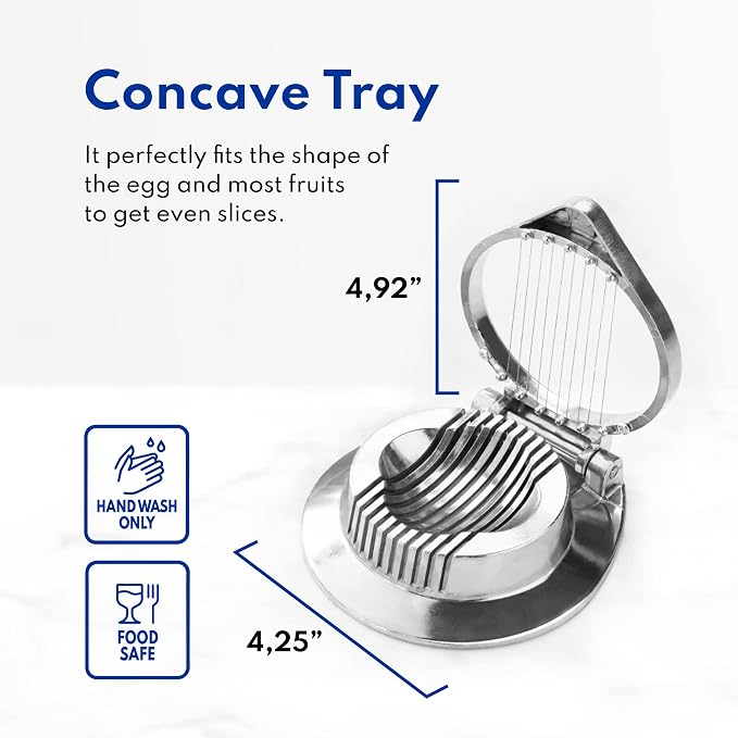 New Star Foodservice Commercial Grade Aluminum Egg Slicer, Mushroom Slicer with Stainless Steel Wire (Hand Wash Only)