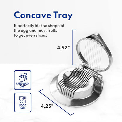 New Star Foodservice Commercial Grade Aluminum Egg Slicer, Mushroom Slicer with Stainless Steel Wire (Hand Wash Only)