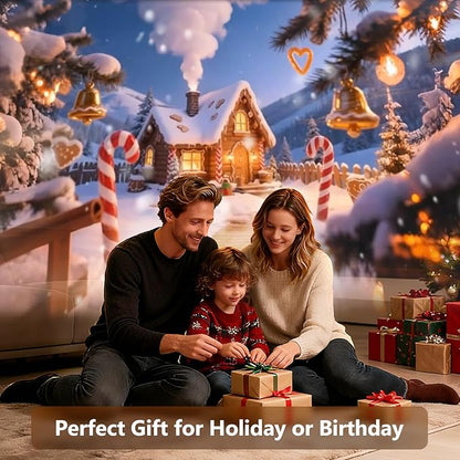 Rossetta 3D Projector, 60 Themes HD 3D Galaxy Projector with Bluetooth Speaker & Remote, 1H/2H Timer, Night Light for Bedroom, Home Decor, Party, Valentines Day, Gifts for Adults, Girls, Boys