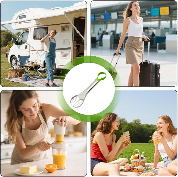 Avocado Slicer Tool,Avocado Cutter Tool,Avocado Knife,Avocado Peeler,Avocado Saver Well Made 2-In-1 Stainless Efficient Kitchen Tool Dishwasher Safe For Hassle-Free Avocado Prep Sandwiches, Salads
