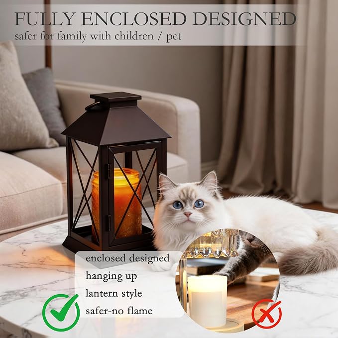 Candle Warmer Lamp with Timer Dimmable,Electric Candle Lamp Warmer for Jar Candles,Large Candle Warming Lamp,Fully Enclosed Designed and Hanging Up-Coffee Gold