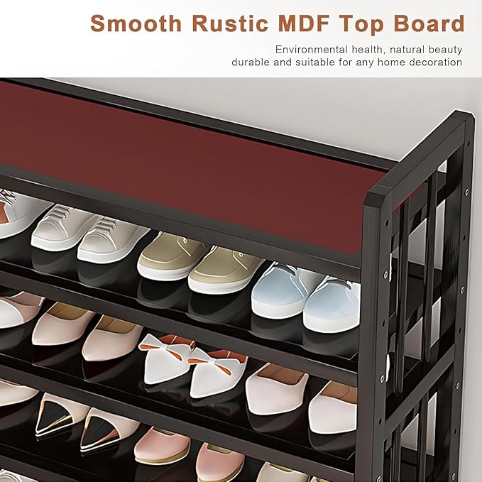 10 Tier Large Shoe Rack, Large Capacity Shoe Cabinet,50-55 Pairs Shoe Storage Organizer, Free Standing Shoe Rack,Entrance for Hallway Living Room (color5)