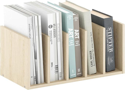 Furinno Hermite Desk Organizers and Accessories with File Holder, Office Organization, Desk Top Book Shelf, for Office Supplies, Natural Oak