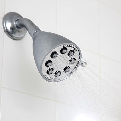 Speakman, Polished Chrome S-2251-E2 Signature Brass Ion Anystream Multi-Function Shower Head, 2.0 GPM, 3 Settings