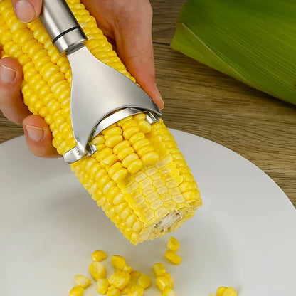 Corn Peeler Stainless Stee Corn Cob Stripper Tool Corn Thresher from the Cob, Removes Corn Kernels From Corn Cobs In Seconds, Kitchen Gadget