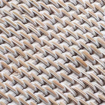 2 Pack Rattan Tissue Box Cover Square, Hand Woven Wicker Tissue Holder, 5.5 x 5.5 X 5.7 inch, Whitewash