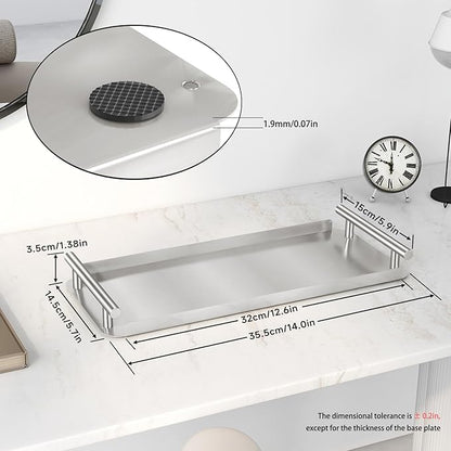 Toilet Paper Basket,Toilet Paper Storage for Toilet Tank, Bathroom, Kitchen Counter (Brush Nickel)