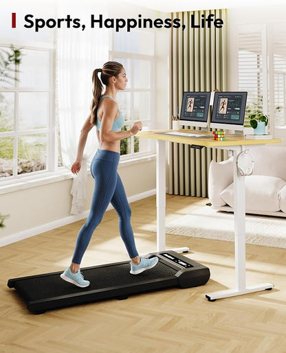 SANODESK Electric Standing Desk 60 x 24 Inches Whole-Piece Desktop Height Adjustable Stand Up Desk w/6-Button Controller Ergonomic Computer Desk for Home Office, White Frame + Natural Tabletop