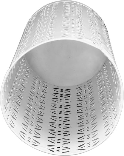 Zerodis Large Round Hollow Design Metal Umbrella Holder, Stylish Gold Finish Steel Umbrella Stand for Entryway, Home Office, and Outdoor Use (S)