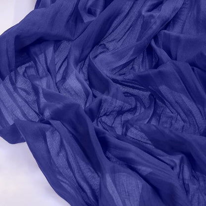 Socomi 6pcs Royal Blue Cheesecloth Table Runner Boho Rustic Gauze 120 inch 10FT Cheese Cloth Runner for Wedding Party Baby Shower Birthday Home Decor Holiday Decorations