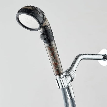 Filtered Shower Head with Handheld - High Pressure Mineral ShowerHead with Filters for Hard Water - Reduces Dry Itchy Skin, Easy Instal, 4 Modes, Water Saving, Durable, Detachable anti blocking