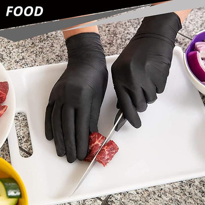 PROMEDIX P Nitrile Disposable Gloves,4mil-100 Count,Gloves Disposable Latex Free,Powder Free for Cooking,Household,Food safe