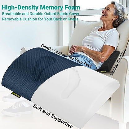 YEASHEIN Adjustable Foot Rest for Under Desk at Work, Ergonomic Under Desk Footrest with 6 Positions, Foot Stools for Under Office Desk Chair, Leg Rest for Home, Car, Computer, Gaming Accessories