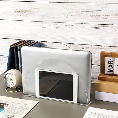 2 Pcs 12 Inch Acrylic Wall File Holder Tablet or Patient Chart Holder with Open Sides Medical Files Hanging Organizer for Wall Anchor Hardware for School Office Home(Arched Style)