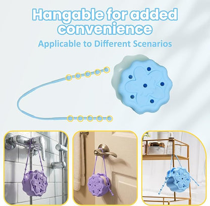 Purple Shower Steamer Tray, Hangable and Reusable Shower Steamer Holder/Hanger, Bath Bombs Holder, Shower Accessory, Aromatherapy Diffuser Containers, Bathroom Decor, Gift for Girls Women