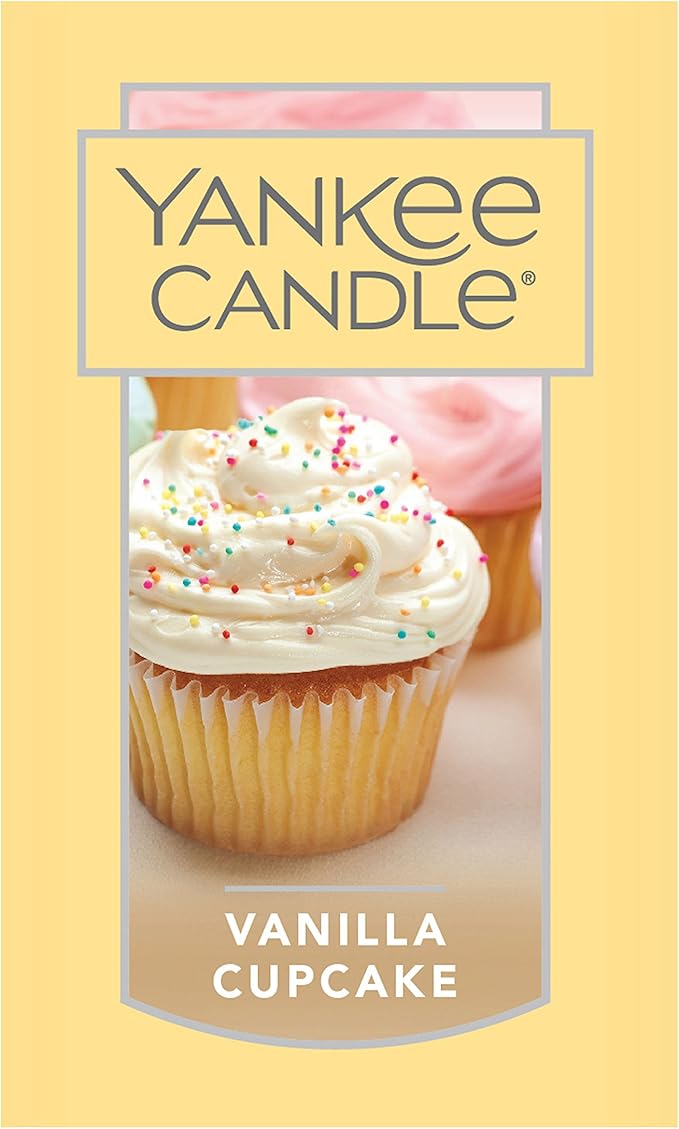 Yankee Candle Vanilla Cupcake Scented, Classic 7oz Small Tumbler Single Wick Candle, Over 35 Hours of Burn Time