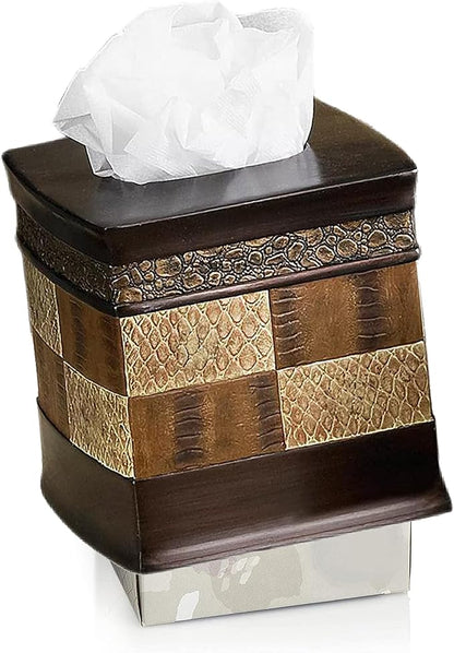 Resin Tissue Box Cover for Modern Home Decor - Minimalist Square Tissue Box Holder for Guest Room, Bedroom, Bathroom, Tabletop & Office - Durable and Aesthetic Tissue Holder, Zambia