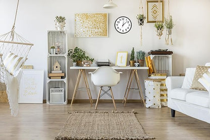 Ultimate Wall Clock | 10 Inch | Round | Quartz | Black | Kitchen | Office | Bedroom | Study | Classic | Indoor | Outdoor | Unbranded | Battery Operated | Modern Décor | Non-Ticking