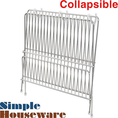 Simple Houseware Collapsible Dish Drying Rack, Chrome