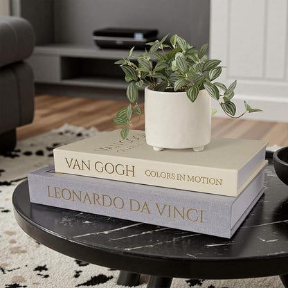 Decorative Linen Book Set of 2, Faux Book Storage Box, Coffee Table and Bookshelf Decor