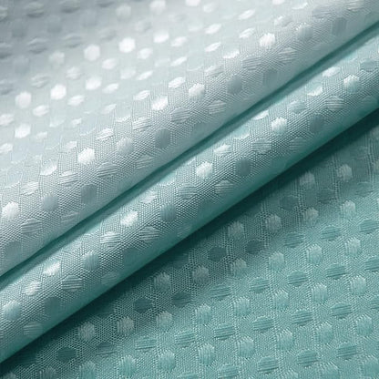 Mrs.Naturall Aqua Shower Curtain,Coastal Theme Washable Fabric Cloth Beach Shower Curtain Set with Hooks for Ocean Bathroom Decor,Seafoam Sea Foam Mint Green Spa Blue