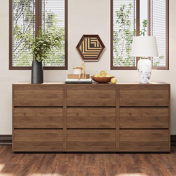 Contemporary 3-Drawer Nightstand with Sleek Wood Finish, Perfect for Bedroom, Living Room, or Office (15.74" D x 23.62" W x 32.48" H（3 Drawers）)