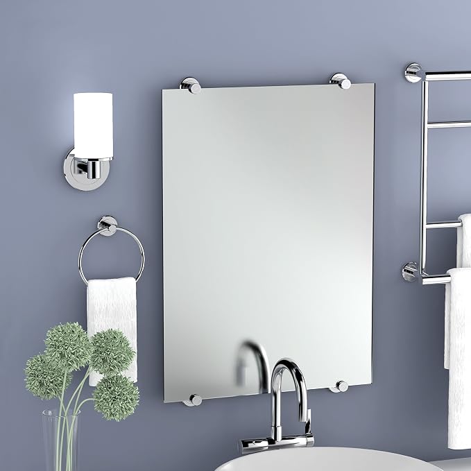 Gatco 1431C Modern Rectangle Base Freestanding Toilet Paper Holder, 21.25" Chrome with Weighted Base