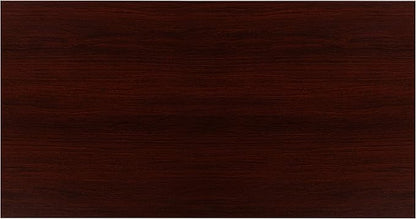 EMMA + OLIVER Industrial Modern Desk-47"L Commercial Grade Home Office Desk-Mahogany/Black