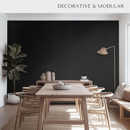 Large Bulletin Board 48"x36" - Office Wall Organizer to Replace your Old Cork Boards for Walls for Office Decor - 12-pack Felt Wall Panels for Use in Home Office Decor, Classroom Decor (Black)