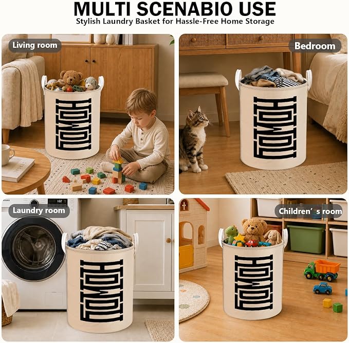 Boho Howdy Western Laundry Basket, Rustic Country Southwestern Cowboy Laundry Hamper Waterproof Collapsible Clothes Toys Storage Bin Organizer for Bedroom Bathroom Home