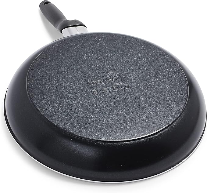 GreenPan Rio 8" and 10" Frying Pan Skillet Set, PFAS-Free, Healthy Ceramic Nonstick Cookware, Stay-Cool Bakelite Handles, Dishwasher Safe, Easy Clean, Durable Performance, Black