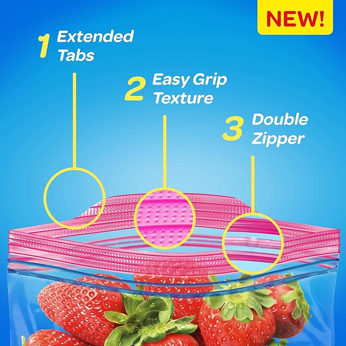 SC Johnson Professional Ziploc Brand Food Storage 2 Gallon Bags, Food Storage Ziploc Brand Bags, Commercial Pack, 100 Count Box, for Professional Use Only