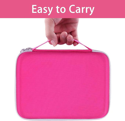 Label Printer Case Compatible with DYMO LetraTag LT-100H/LT-100H Plus Handheld Label Maker(Rose Red Case)