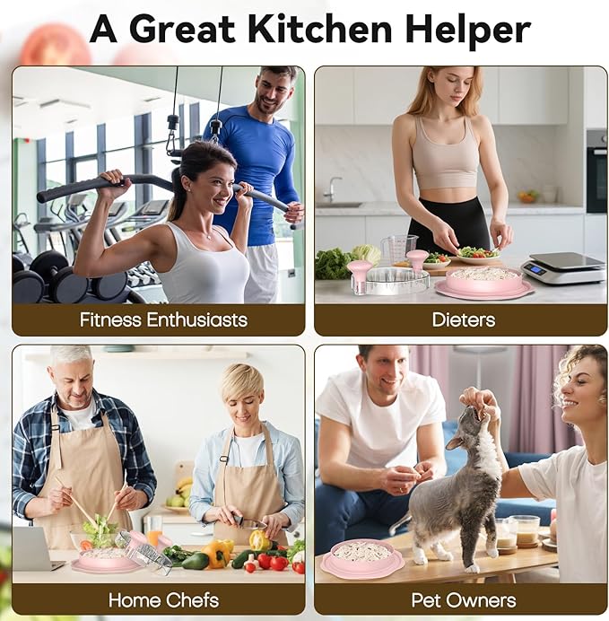 Ukeetap 10" Pro Chicken Shredder Tool Twist Large for Kitchen, BPA-Free Food-Safe Meat Grinder, Visible Chicken Breast Meat Shredder with Strong Anti-Slip Bottom & Ergonomic Handle, Pink