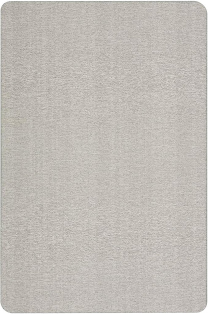 Quartet Bulletin Board, Fabric, 4' x 3', Frameless, High-Density Fiberboard, Oval Office, Gray (7684G)