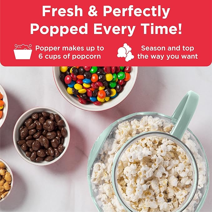 Ecolution Patented Micro-Pop Microwave Popcorn Popper with Temperature Safe Glass, 3-in-1 Lid Measures Kernels and Melts Butter, Made Without BPA, Dishwasher Safe, 1.5-Quart, Aqua (Pack of 4)