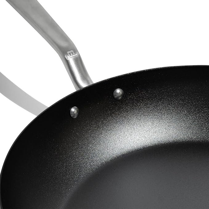 Made In Cookware | 2 Piece (Includes 10",12") Seasoned Carbon Steel Frying Pan | (Like Cast Iron, but Better) | Professional Cookware | Crafted in Sweden | Induction Compatible