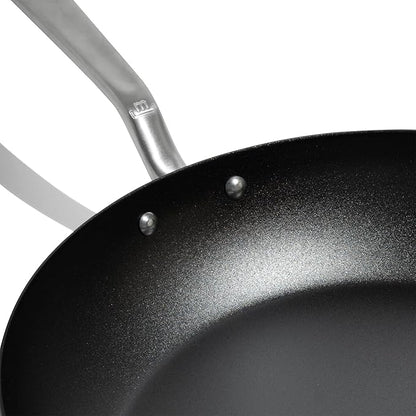 Made In Cookware | 2 Piece (Includes 10",12") Seasoned Carbon Steel Frying Pan | (Like Cast Iron, but Better) | Professional Cookware | Crafted in Sweden | Induction Compatible