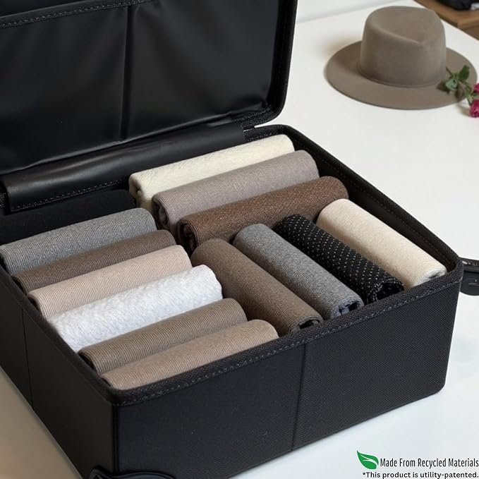 7 Pcs PLIIO Small Filers, Durable Shirt Folder, Space-Saving Closet and Suitcase organizer, Foldable Clothes Organizer, Storage Solution for Home and Travel, Wardrobe Organizer and Clothes Folder
