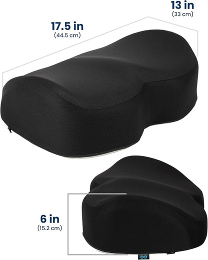Everlasting Comfort Foot Rest for Under Desk at Work - Memory Foam Office Foot Stool & Under Desk Footrest Leg Elevation Pillow for Gaming & Home Office, Supports Posture