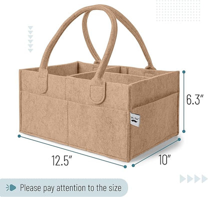 Mr. Pen- Baby Diaper Caddy Organizer, Earthy Clay, Nursery Storage Bin and Car Organizer for Diapers and Baby Wipes
