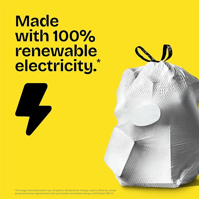 Glad ForceFlex Tall Kitchen Trash Bags, 13 Gallon, Fresh Clean, 80 Count (Package May Vary)