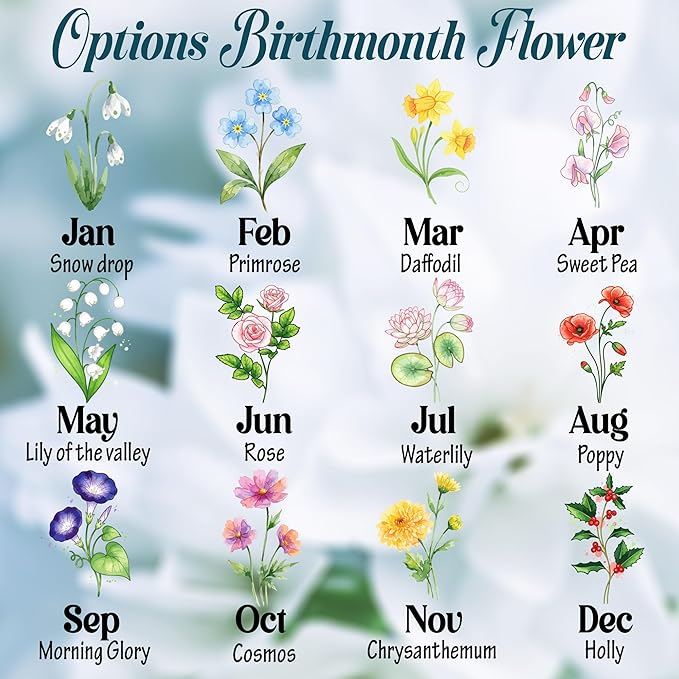 Custom Travel Jewelry Box with Name Birth Flower, Birthday Gifts for Women, Bridesmaid Proposal Gifts Personalized Small Travel Jewelry Case, Customized Gifts for Teen Girls