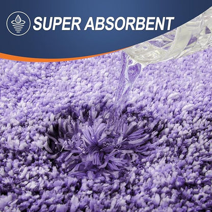 OLANLY Large Bathroom Rugs Mat 40x24, Extra Soft Absorbent Microfiber Bath Rugs, Rubber Backing, Quick Dry, Machine Washable Bath Mat for Bathroom Floor, Tub and Shower, Home Decor Accessories, Violet